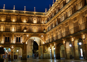 Naklejka na ściany i meble Salamanca Plaza Mayor in Spain