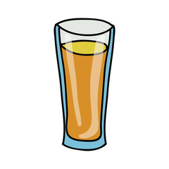 fruit juice glass icon image vector illustration design 