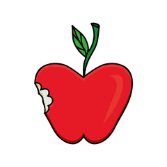 apple fruit icon image vector illustration design 
