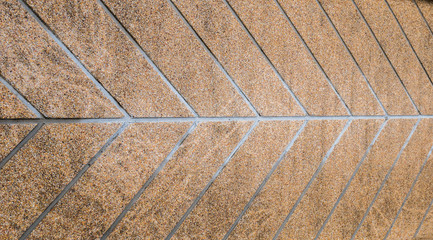 The walk way sloping sand wash