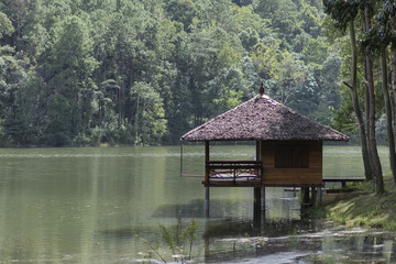 Hut in the lake