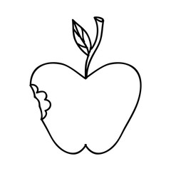 apple fruit icon image vector illustration design 