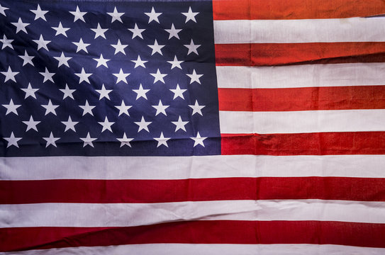 Closeup American flag