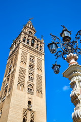 Fototapeta na wymiar Seville cathedral Giralda tower Sevilla Spain