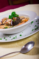 sopa de mariscos