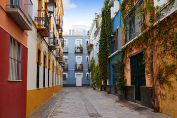 Seville Macarena barrio facades Sevilla Spain