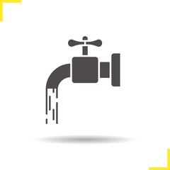 Open water faucet icon