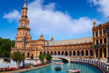 Naklejka premium Sewilla Sewilla Plaza Espana Andalusia Hiszpania