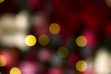 Blurry christmas lights abstract background