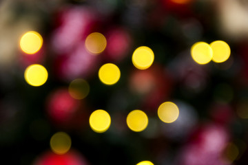 Blurry christmas lights abstract background