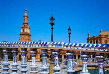 Obraz premium Seville Sevilla Plaza Espana Andalusia Spain