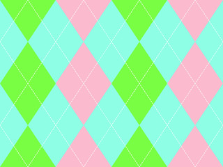 Sweet colors argyle seamless pattern