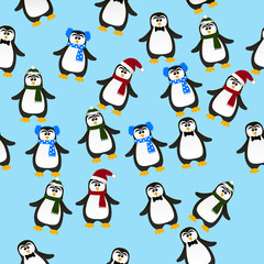 cute Christmas penguin
