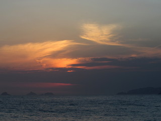 Fototapeta premium Sunset in Rio de Janeiro