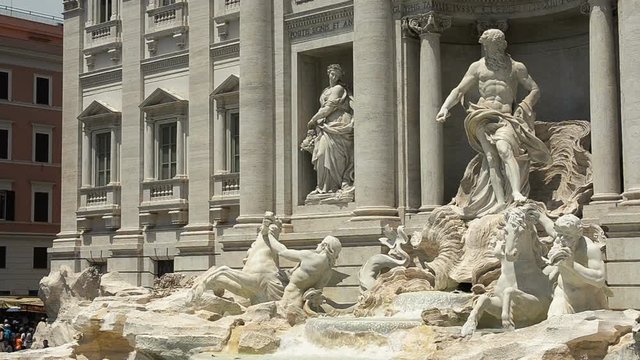 Trevi Fountain (Fontana di Trevi) Rome, Italy.