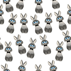 cute rabbit with scarf