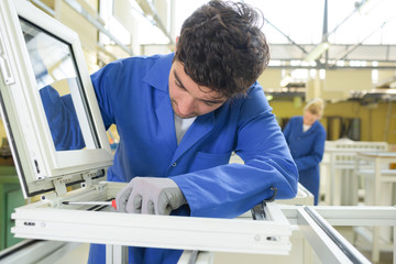 young metallurgists at work in school workshop