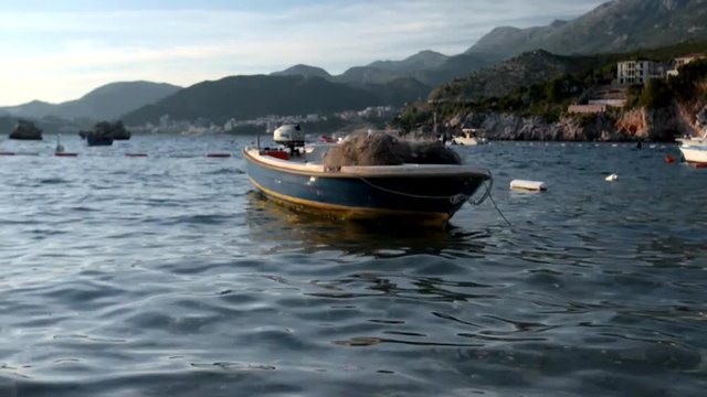 view of the bay of Przno in Montenegro
