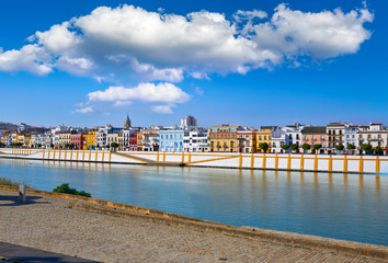 Naklejka premium Triana barrio of Seville Andalusia
