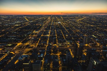 City taken from a high point of view