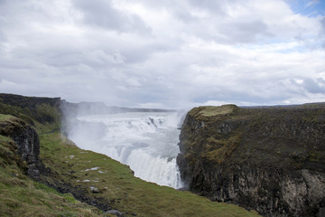 Obraz premium Beautiful big Gullfoss waterfall in Iceland 2