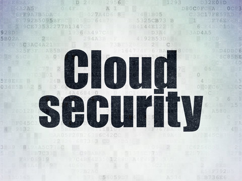 Privacy concept: Cloud Security on Digital Data Paper background