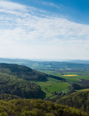 Fototapeta na wymiar forests and fields of Lower Saxony in Germany