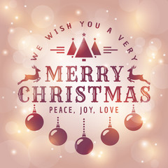 Naklejka premium Christmas greeting card.