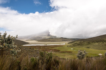 Volcano Cotopaxi National Park in Ecuador South America