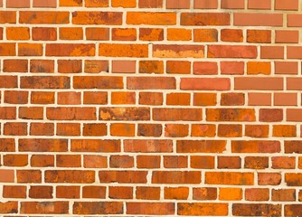 Red bricks wall background