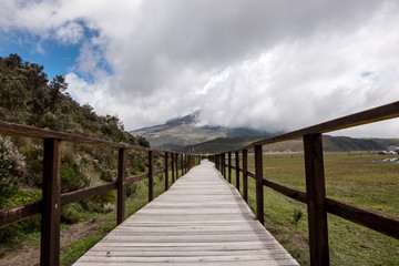 Fototapeta premium Volcano Cotopaxi National Park in Ecuador South America