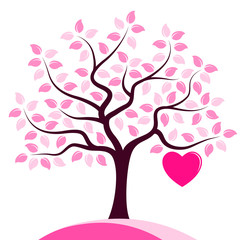 Plakat heart tree