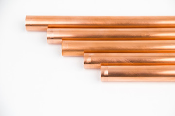 The copper pipes