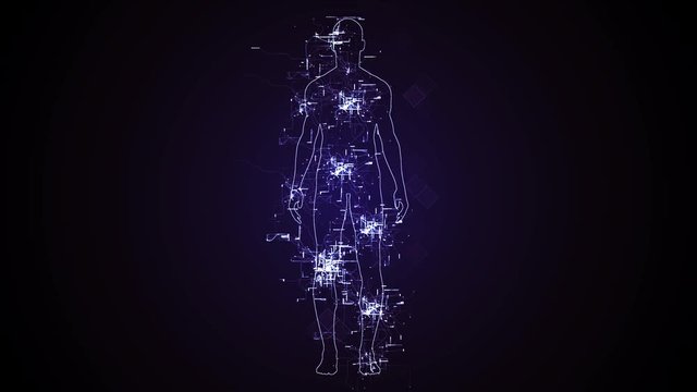The projection of the disease on the human body