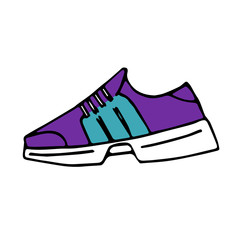  sneakers scetch. vector