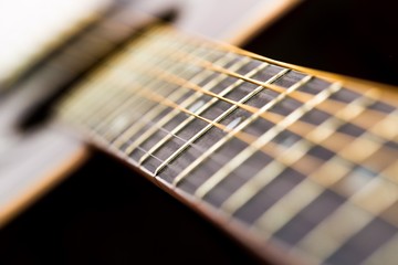 Acoustic guitar detail