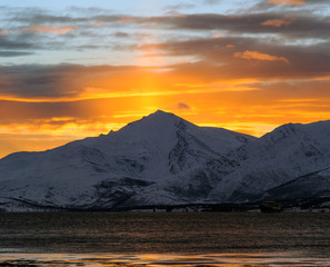 Sunset over Tromso