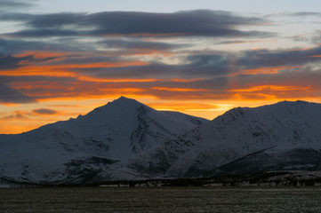 Sunset over Tromso