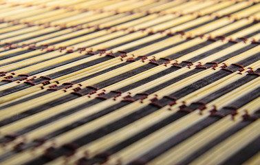 Texture of bamboo mat as a background