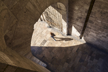 Street photography in Valencia ,Spain. Light and shadow.