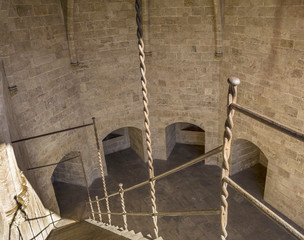 Ancient staircase of Serrano Gate in Valencia, Spain