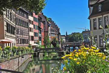 Fototapeta na wymiar Strasburgo - Strasbourg, la Petite France, Alsazia