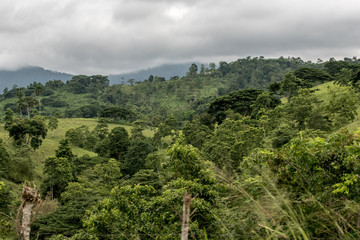 Fototapeta na wymiar Visiting the countryside of Ecuador during a Roadtrip
