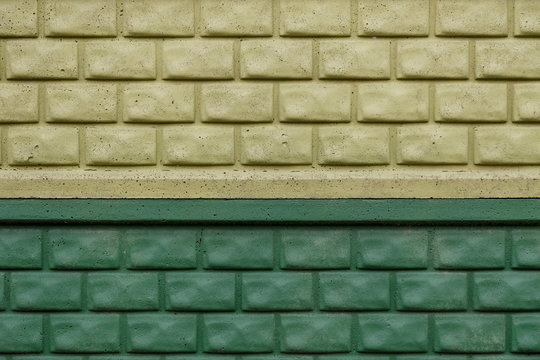 Ogrodzenie betonowe zielone