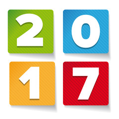 Happy New Year 2017 vector