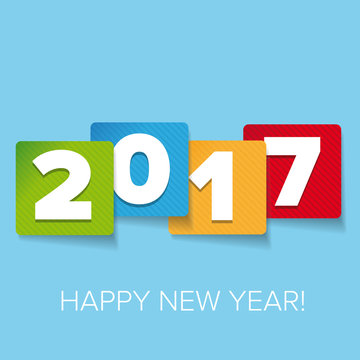 Happy New Year 2017 vector