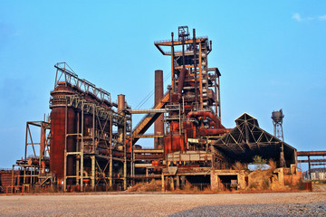 Fototapeta na wymiar Stillgelegtes Stahlwerk in Dortmund, Phoenix