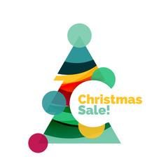 Colorful Christmas abstract banner design with bubbles