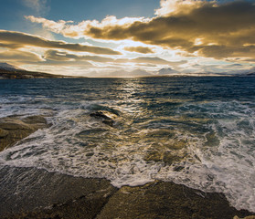 Coast of the Norwegian Sea.Tromso