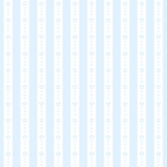 かわいい花の縦レース　シームレスパターン　ブルー　背景素材　ベクター